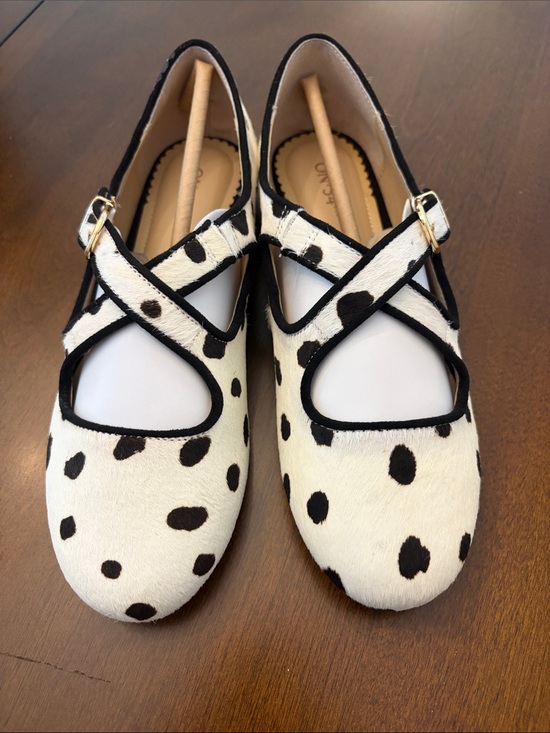 ON 34th Shoes - Dalmatian-Print Mary Jane Flats in White & Black